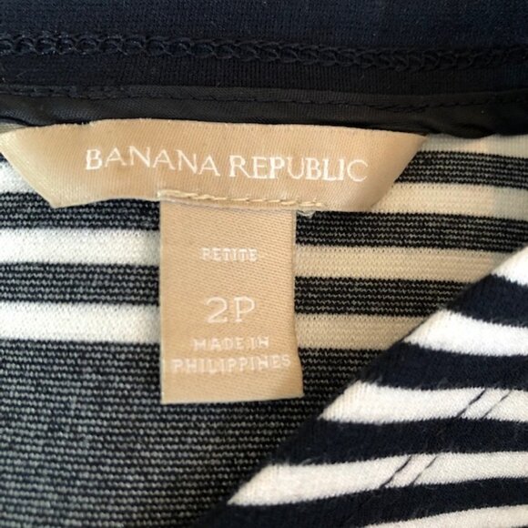 Banana Republic Womens Striped Dress Size 2P - Picture 7 of 8